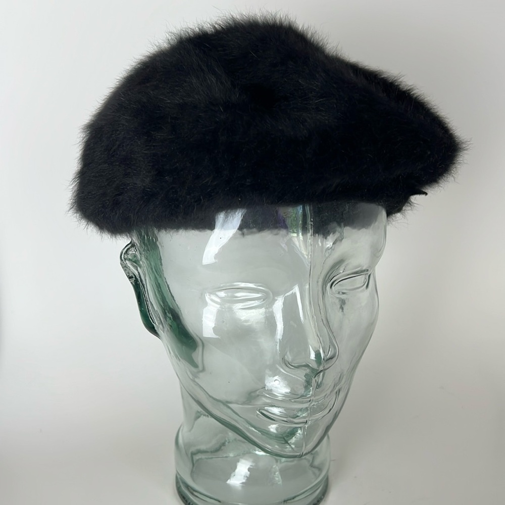 KANGOL Black Furgora Faux fur Beret